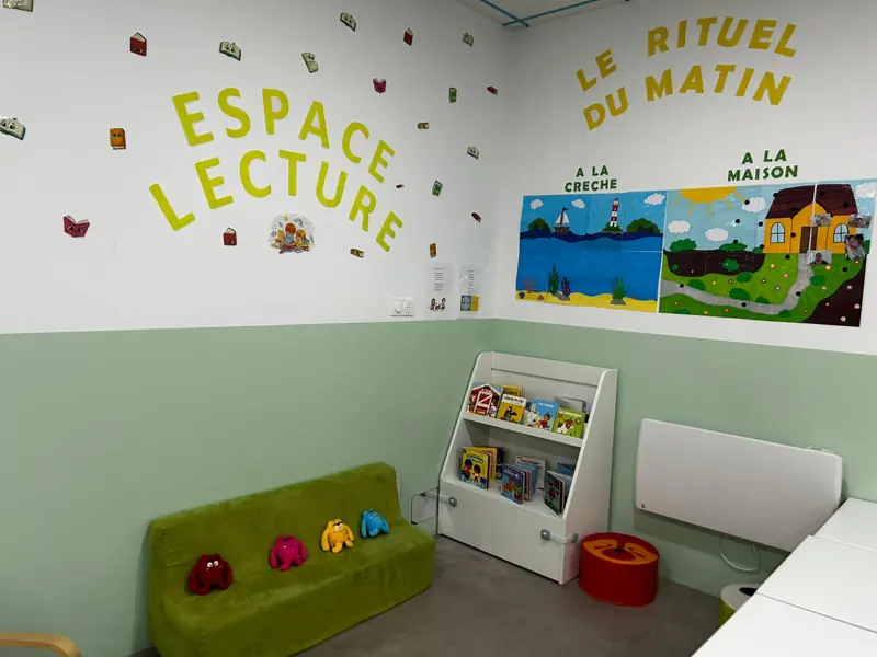 L'espace lecture et le rituel du matin