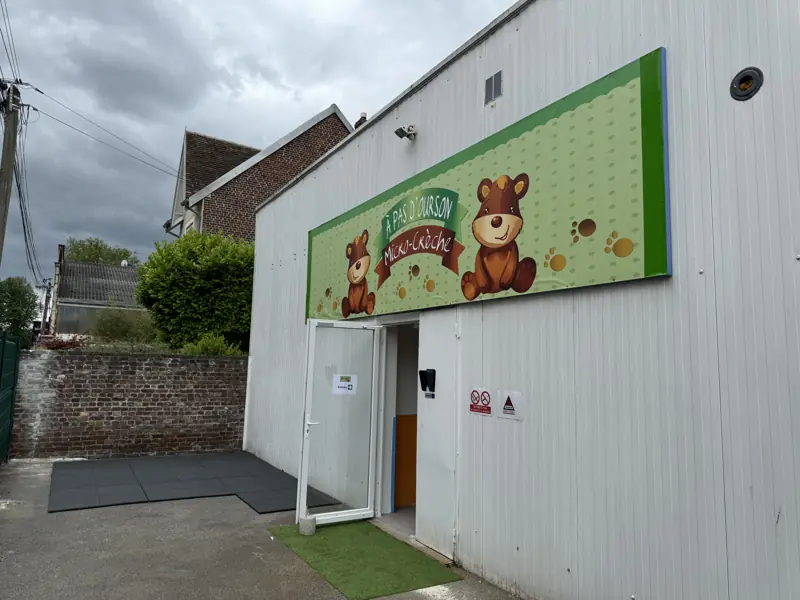 L'entrée de la crèche
